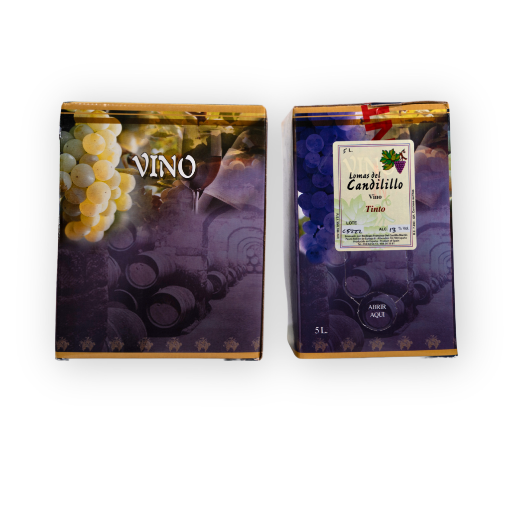 caja vino tinto 5l bodega lomas del candilillo