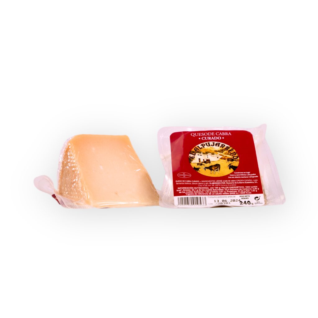 queso cabra curado 240gr el alpujarreño